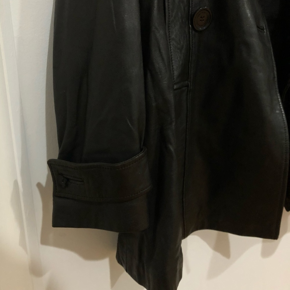 BLACK LEATHER JACKET - Picture 5 of 11